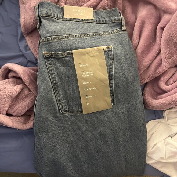 Everlane Original Cheeky Straight Jean Size 35 - Picture 3 of 5